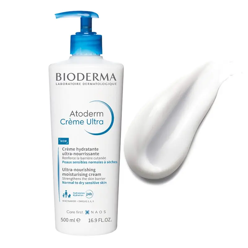 Bioderma Atoderm Creme Ultra-Nourishing Moisturising Cream For Normal To Dry Sensitive Skin 500ml